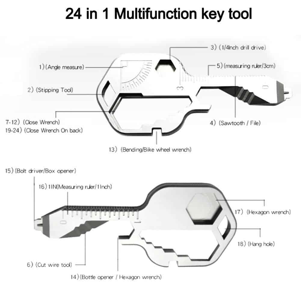 Key Shaped Multi Tool